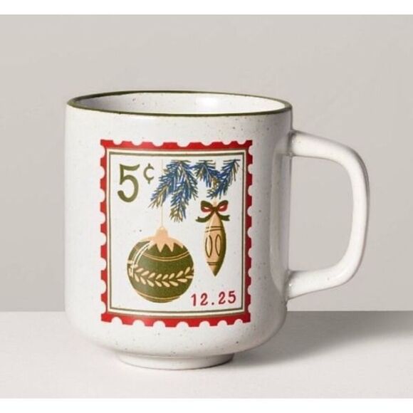 Hearth & Hand Magnolia Christmas Stamp Stoneware Coffee Mug - Picture 6 of 6